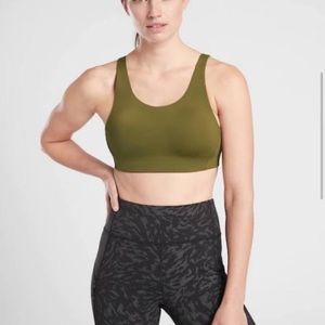 Athleta advance sprint bra in arboretum olive 36C